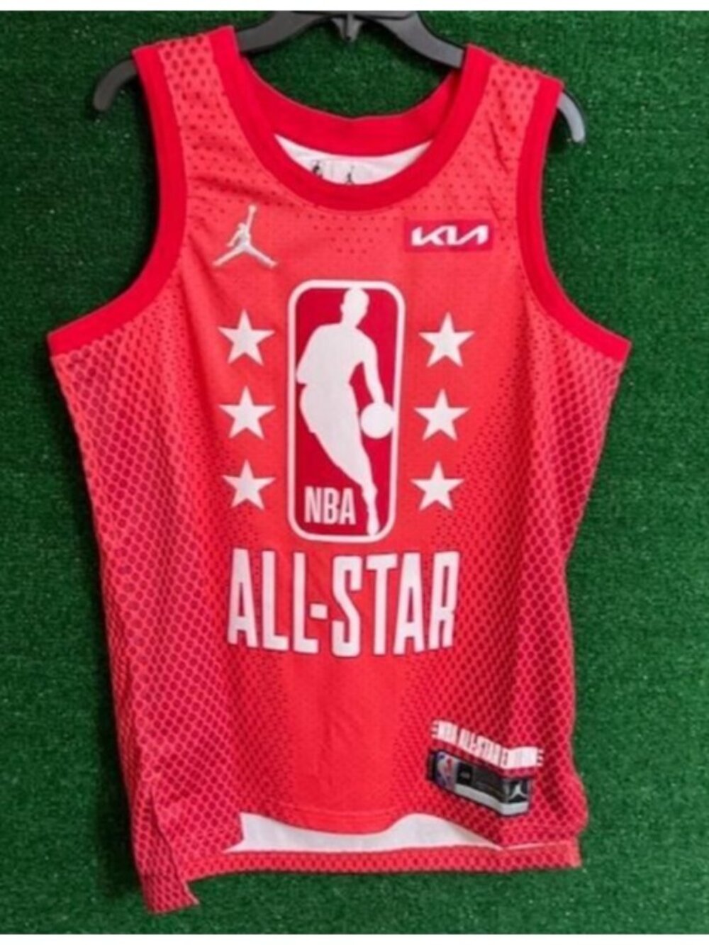Men Jordan Nike 2022 NBA All Star Game Steph Curry Jersey Red DH8042-607 Size XL